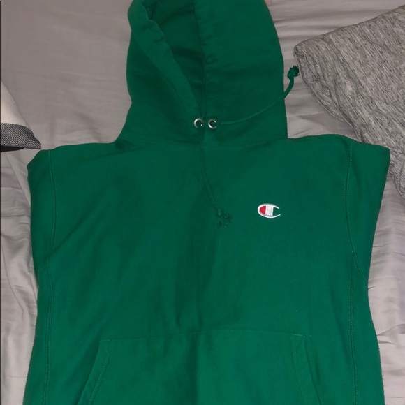 champion hoodie kelly green